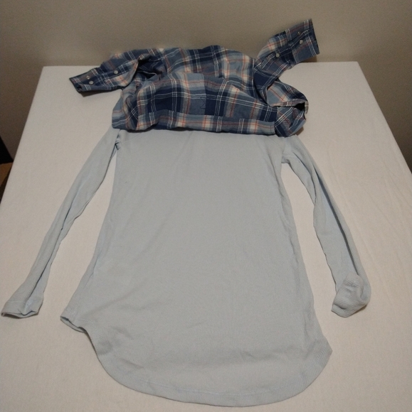 Sold**Timber Vintage Boys 2Pc Flannel Shirt Set - Picture 4 of 10